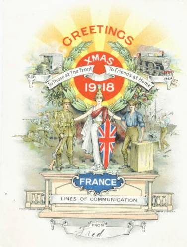 Christmas Card Ww1